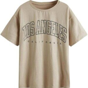 Women's Graphic Oversized Tee Size XL Los Angeles